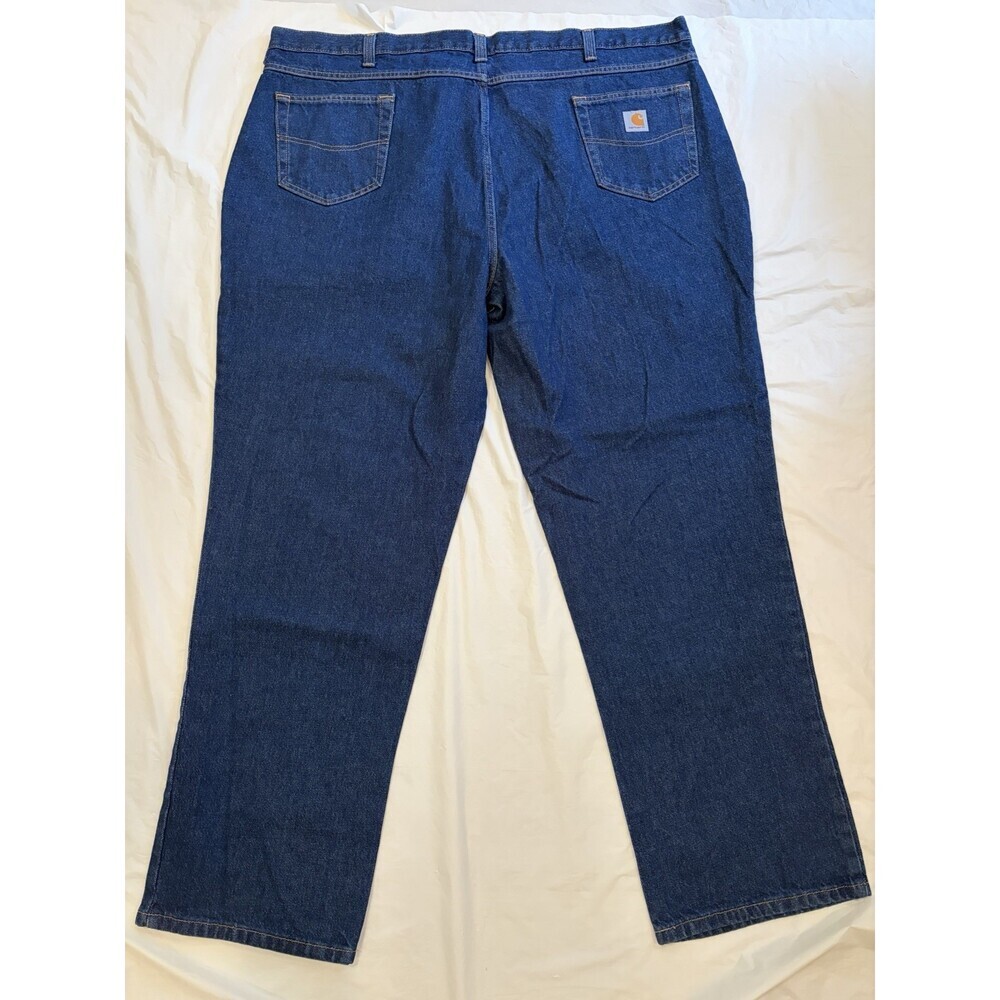 Carhartt Jeans Men's 46x32 Blue Dark Wash Relaxed Fit